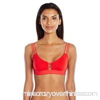 Agua Bendita Women's Solid Bendito Aloque Bralette Bikini Top Red B01LZZ92H0